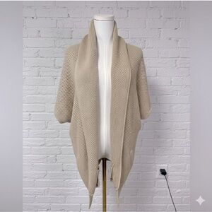 Comptoir des Cotonniers Slouchy Wool Cotton Cardigan